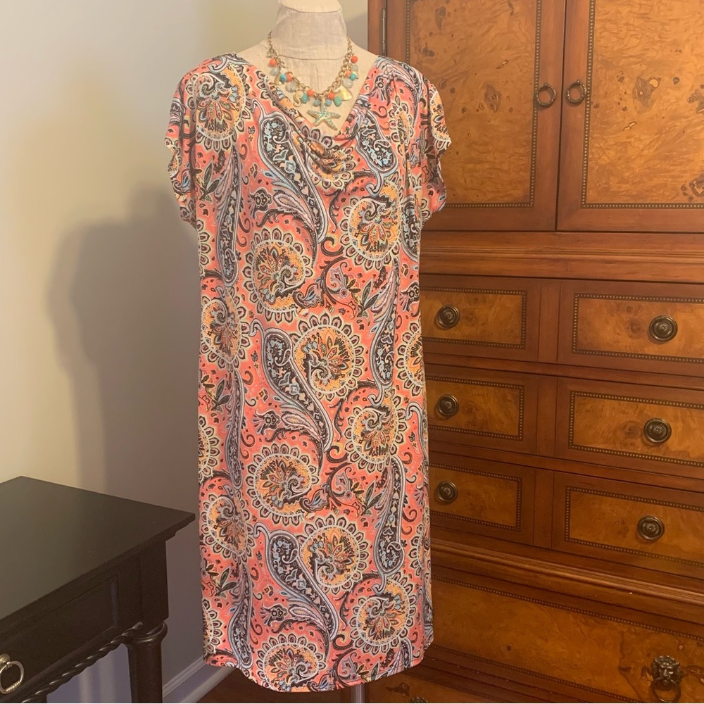 Paisley print, Sheath dress